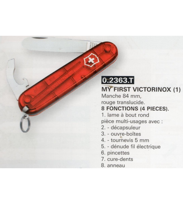 6 couteaux à dents, bouts ronds Victorinox